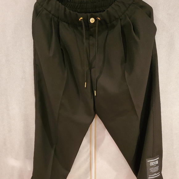 VERSACE JEAN COUTURE Cropped Twill Pants - Picture 2 of 8